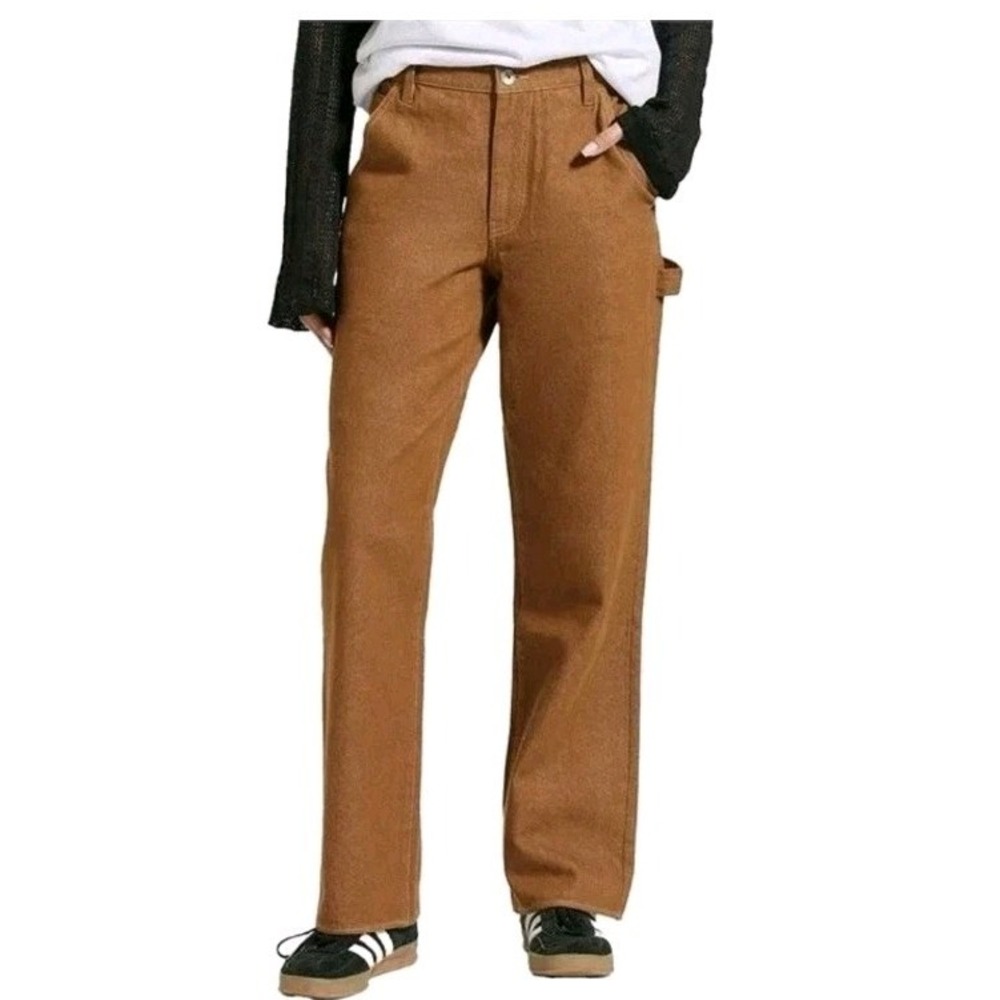 Brixton Jeans Women's 25 W Relaxed Fit Essex Painter Pant  Washer Copper NWT $89